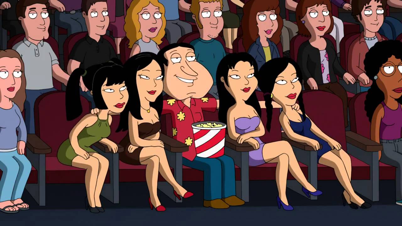 Quagmire runs credit card through stripper