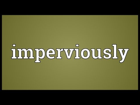 Header of imperviously