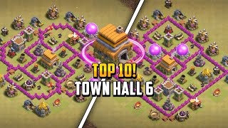 Top 10 Town Hall 6 Th6 Warfarminghybridtrophy Base Layout Copy Link 2024 Clash Of Clans