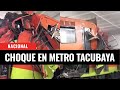 Así ocurrió el choque de trenes en metro Tacubaya
