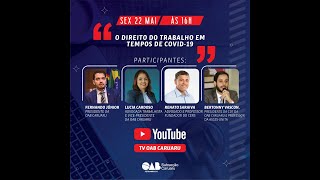 Live OAB Caruaru - Direito do Trabalho em tempos de pandemia.