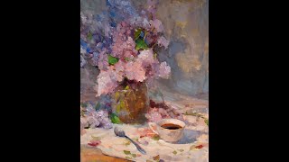 Lilac Painting
