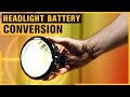 Motorcycle Headlight Battery Operated Conversion for Custom Bikes How to make bicycle lights
