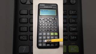 How To Round Decimals Using Fix Mode On Casio Scientific Calculator Fx-100Au