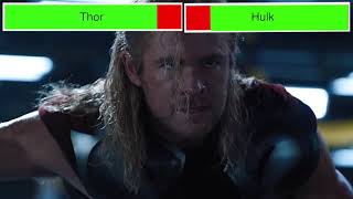 Black Widow & Thor Vs. Hulk With Healthbars Edited By Gabrield2002
