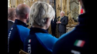 il Presidente Mattarella incontra gli atleti della scherma paralimpica il Presidente Mattarella incontra gli atleti della scherma paralimpica