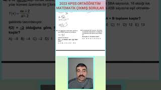 Kpss Ortaöğreti̇m 2022 Matematik Detaylı Çözümleri 43. Soru