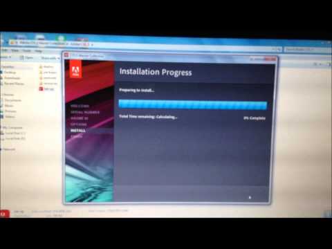 การติดตั้งโปรแกรม Adobe flash cs5