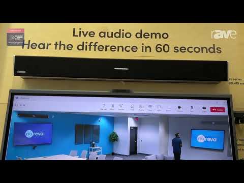 ISE 2025: Nureva Shows Live demo of HDL410 with Camera Switching Capabilities In Large Room