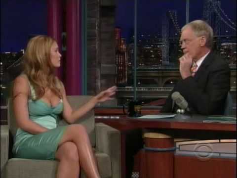 Bar Refaeli and Southwest Airlines SI One on Letterman