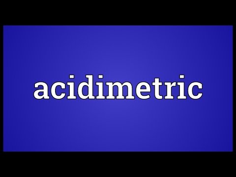 Header of acidimetric