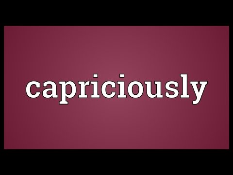 Header of capriciously
