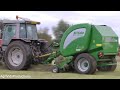 Silage 2012.Baling & Wrapping With The Massey Fergusons
