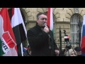 Ifj. Hegedűs Loránt beszéde a budapesti orosz nagykövetség előtt