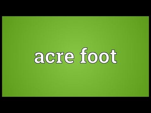 Header of Acre Foot