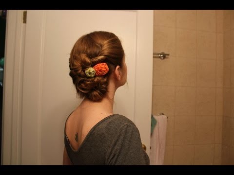 An Easy Five Minute Little Black Dress Inspired Hairstyle