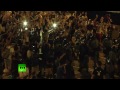 Hong Kong Close-up: Tear gas canister explodes among protesters
