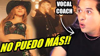 Shakira, Grupo Frontera - (Entre Paréntesis) | Reaccion Vocal Coach | Ema Arias