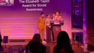 Elizabeth Taylor Award Presented To Peyton Elizabeth Lee, Joshua Rush, Sofia Wylie And Asher Angel.