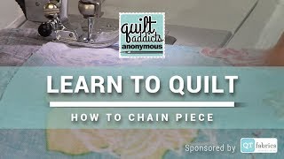 How to Chain Piece Quilt Blocks - FREE Beginner Quilting Videos and Pattern