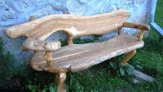 Лавочка из дерева поделки 81