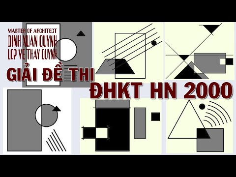 Bố cục tạo hình: Hướng dẫn giải đề thi Mt2 Kiến trúc HN khối V năm 2000