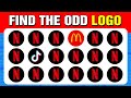 79 puzzles for GENIUS | Find the odd one out - Logo and Fruit Edition ✅