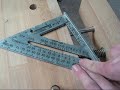 The basics on a Speed square