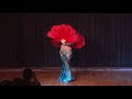 Jennifer Belly Dances with Feather Fans to Law Hobna Ghalta