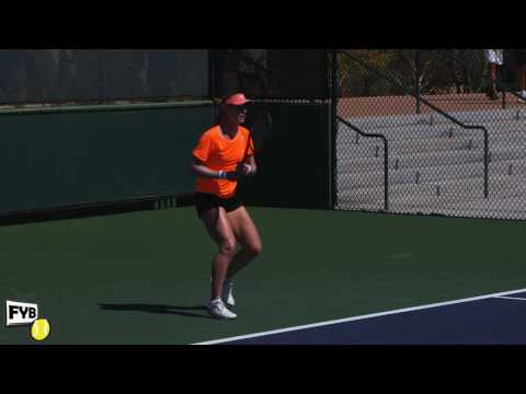 エレナ デメンティエワ hitting forehands and backhands -- Indian Wells Pt． 12