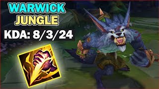 WARWICK JUNGLE - SEASON 8 - KOREAN BUILD - LEAGUE OF LEGENDS gameplay / guide