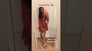 Fradbred Dress And Sandals