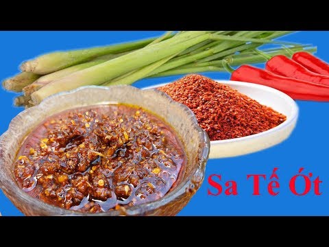 Cách làm ớt sa tế ăn bún bò huế