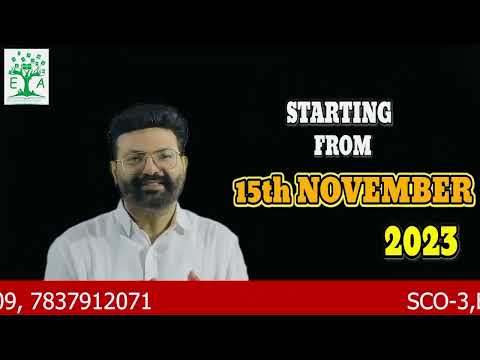 NEW IAS / PCS BATCHES STARTING FROM 15th NOVEMBER