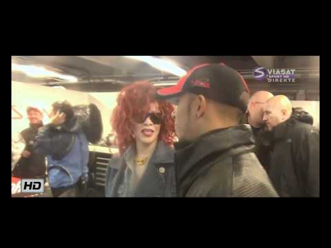 RIHANNA Chatting With Lewis Hamilton After Crash Canadian GP 2011