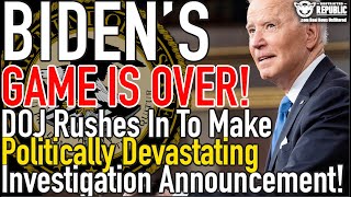 Biden Fate Sealed: DOJ SETS Political Apocalypse in Motion! It's Not If, It's When Biden's Replaced!