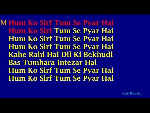 Hum Ko Sirf Tum Se Pyar Hai (Barsaat) - Kumar Sanu Alka Yagnik...