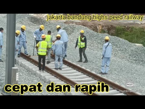 ternyata ini rahasianya kenapa pengucian rel 500m cepat beres||kereta cepat Jakarta-Bandung