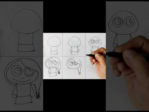 Easy doll drawing | How to draw doll in step by step