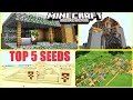 Minecraft PE - TOP 5 SEEDS ! WEIRD & RARE VILLAGES ! ZOMBIE VILLAGE & MORE ! - MCPE 1.0.6