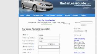 Car Lease Calculator