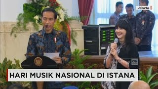 Presiden Joko Widodo Musisi Tanah Air Peringati Hari Musik Nasional Di Istana Presiden Joko Widodo Musisi Tanah Air Peringati Hari Musik Nasional Di Istana