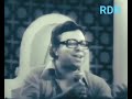 Duniya Mein Logon Ko Song by Asha Bhosle and Rahul Dev Barman Rare video live performance RD BURMAN