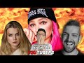 REACCIONO A CANCIONES DE YOUTUBERS | Josefca, Angie Corine y Marina Yers
