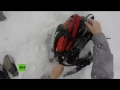 Un esquiador salva a su amigo de una avalancha y lo graba con una GoPro