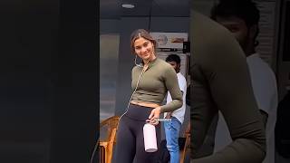 Saiee Manjrekar Carrying A Water Bottle For The Gymthe Unseen Shorts