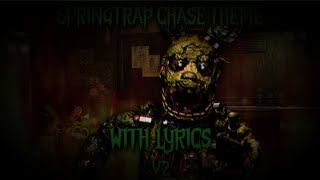 Pillar Chase 2 Springtrap Chase Theme With Lyrics V2 - Pillar Chase 2 Lyrical Cover