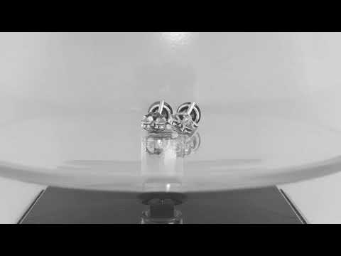 Black Diamond Martini Stud Earrings 14k White Gold 2.10 Carat Handmade   Black Diamond Martini Stud Earrings 14k White Gold 2.10 Carat Handmade