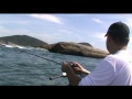 Pescaria de Costeira usando Camarão Artificial com Jig head (Camarão Flex)