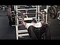 245 lbs Rest Pause ( 5 sec ) Bench press